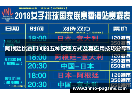 阿根廷比赛时间的五种获取方式及其应用技巧分享 阿根廷比赛时间的五种获取方式及其应用技巧分享